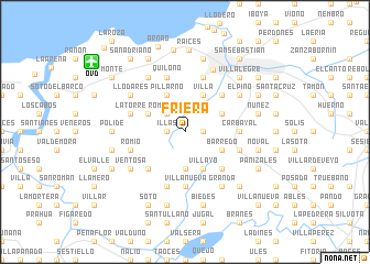 map of Friera