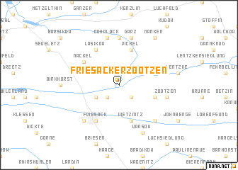 map of Friesacker Zootzen