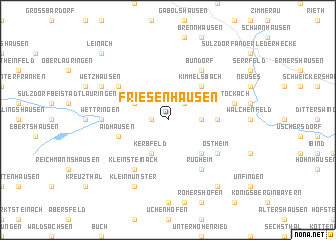 map of Friesenhausen