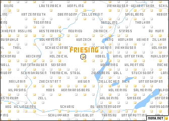 map of Friesing