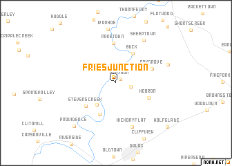 map of Fries Junction