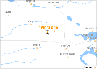 map of Friesland