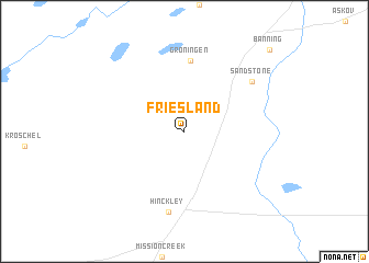 map of Friesland