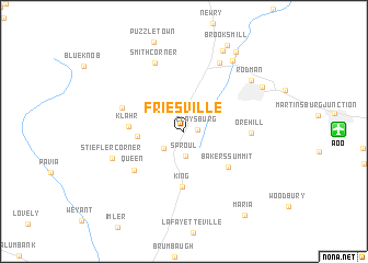 map of Friesville