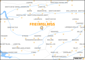 map of Friex-Anglards