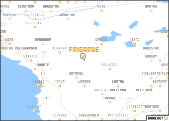 map of Frigårde