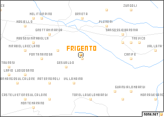 map of Frigento