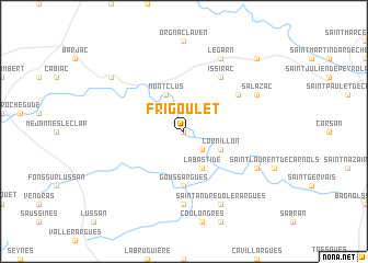 map of Frigoulet