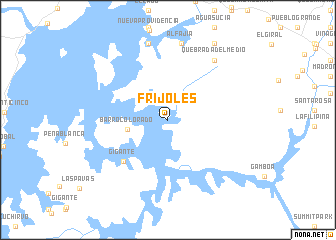 map of Frijoles