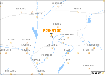 map of Frikstad