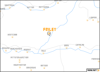 map of Friley