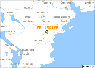 map of Frillsäter