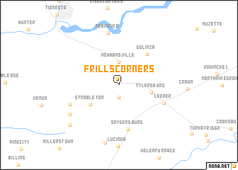 map of Frills Corners