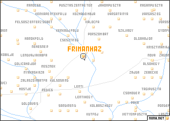 map of Frimanház