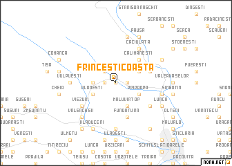 map of Frînceşti-Coasta