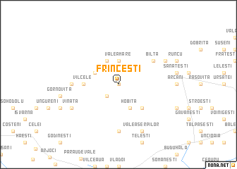 map of Frînceşti