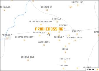 map of Frink Crossing