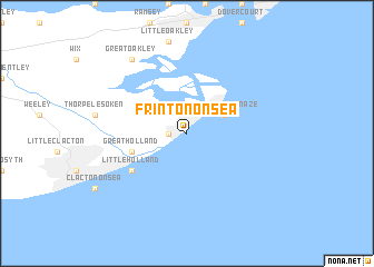 map of Frinton-on-Sea