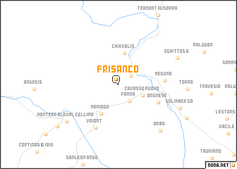 map of Frisanco