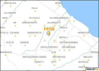 map of Frisa