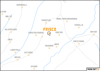 map of Frisco