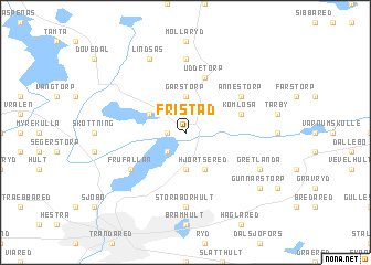 map of Fristad