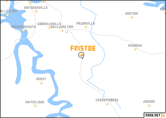 map of Fristoe