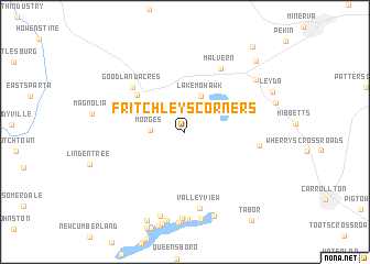 map of Fritchleys Corners