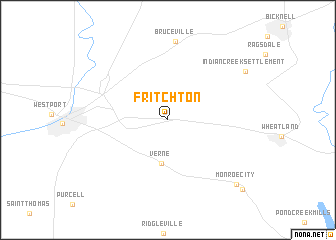 map of Fritchton