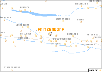 map of Fritzendorf