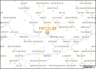 map of Fritzlar