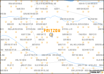 map of Fritzow