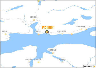 map of Frivik