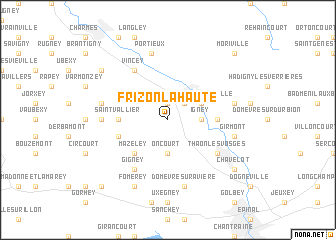 map of Frizon-la-Haute