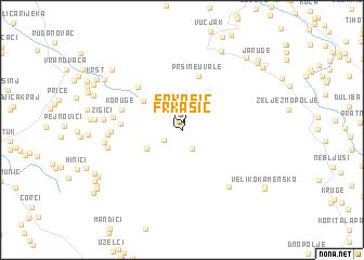 map of Frkašić