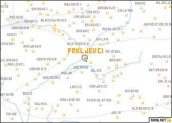 map of Frkljevci