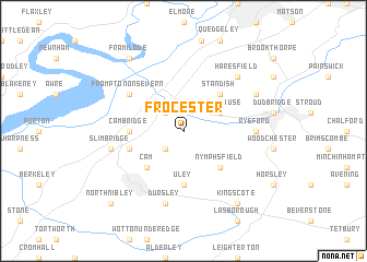 map of Frocester