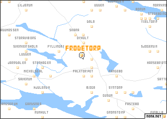 map of Frödetorp