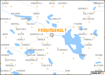 map of Frödingehult