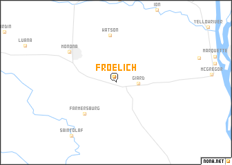 map of Froelich