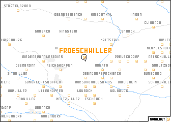 map of Froeschwiller