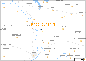 map of Frog Mountain