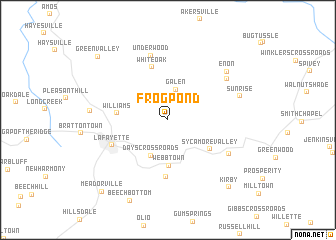 map of Frog Pond