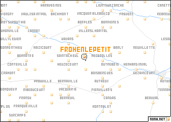 map of Frohen-le-Petit