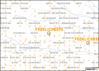 map of Fröhlichberg