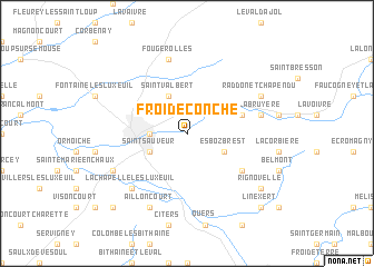 map of Froideconche