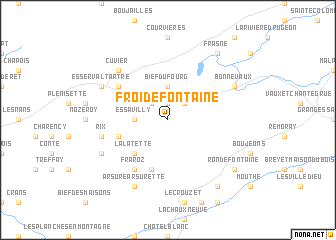 map of Froidefontaine