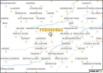 map of Froidevaux