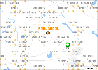 map of Fröjdadal