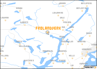 map of Froland Verk